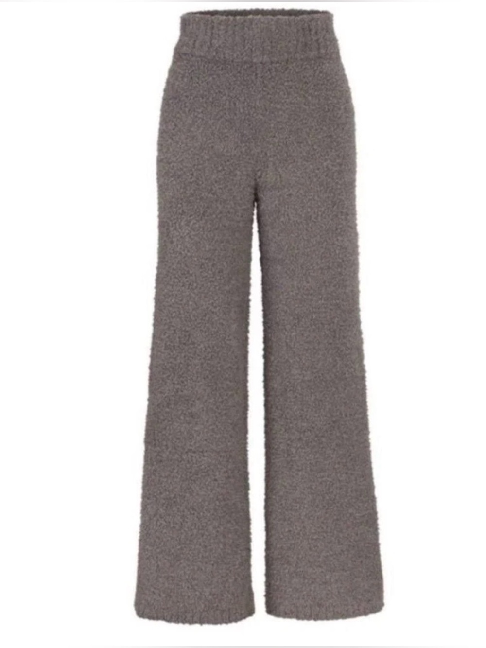 SKIMS Soft Plush Cozy Knit Wide Leg Lounge Pants Smoke Gray Size XS